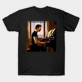 A Singer Legend Is Playing The Piano T-Shirt